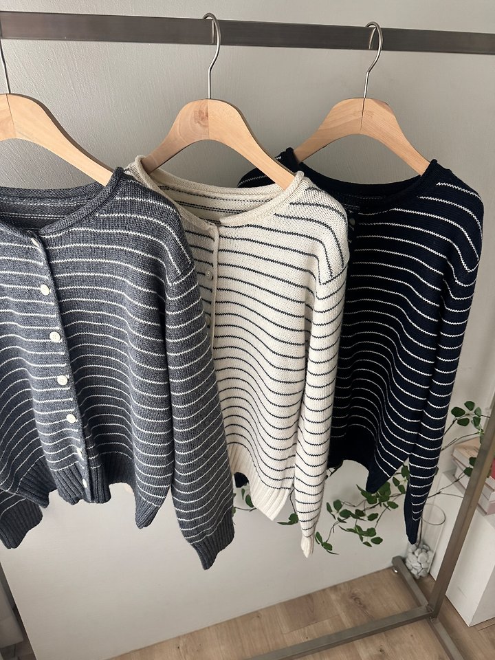 Morris Striped Cardigan by Most for Women - view 11