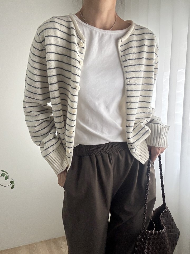 Morris Striped Cardigan by Most for Women - view 9