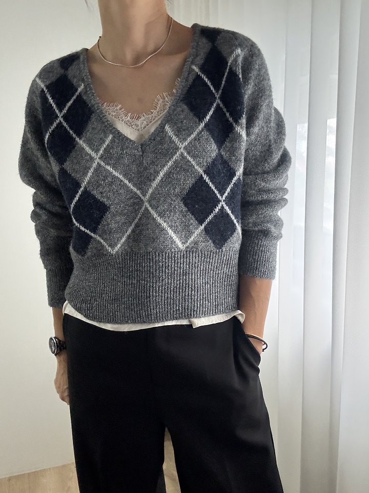 Argyle Rib Knit by Most for Women - view 10
