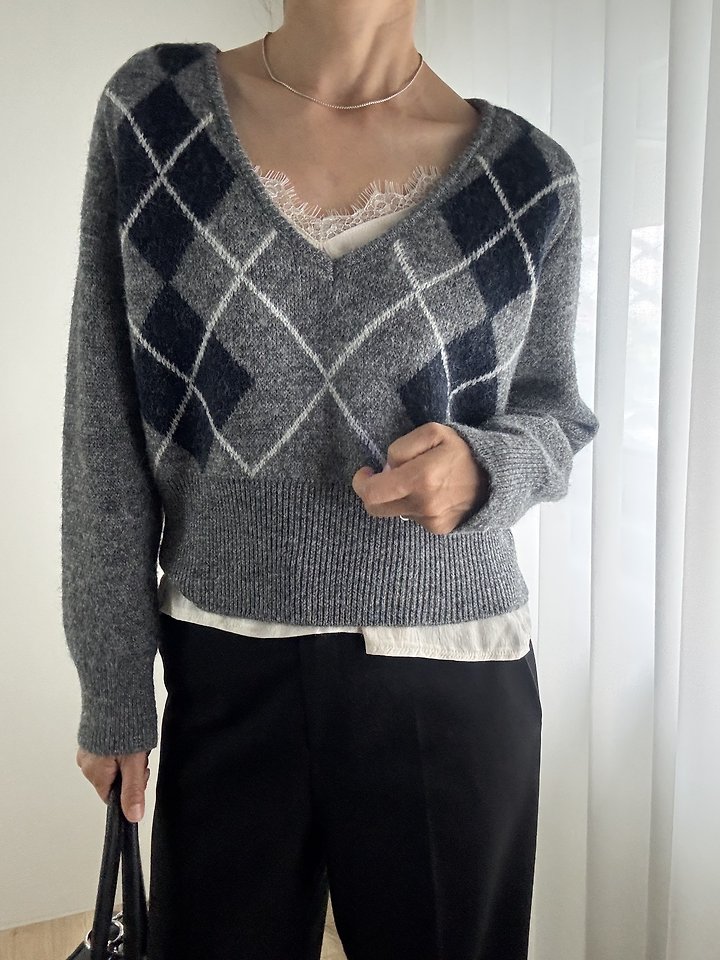 Argyle Rib Knit by Most for Women - view 4