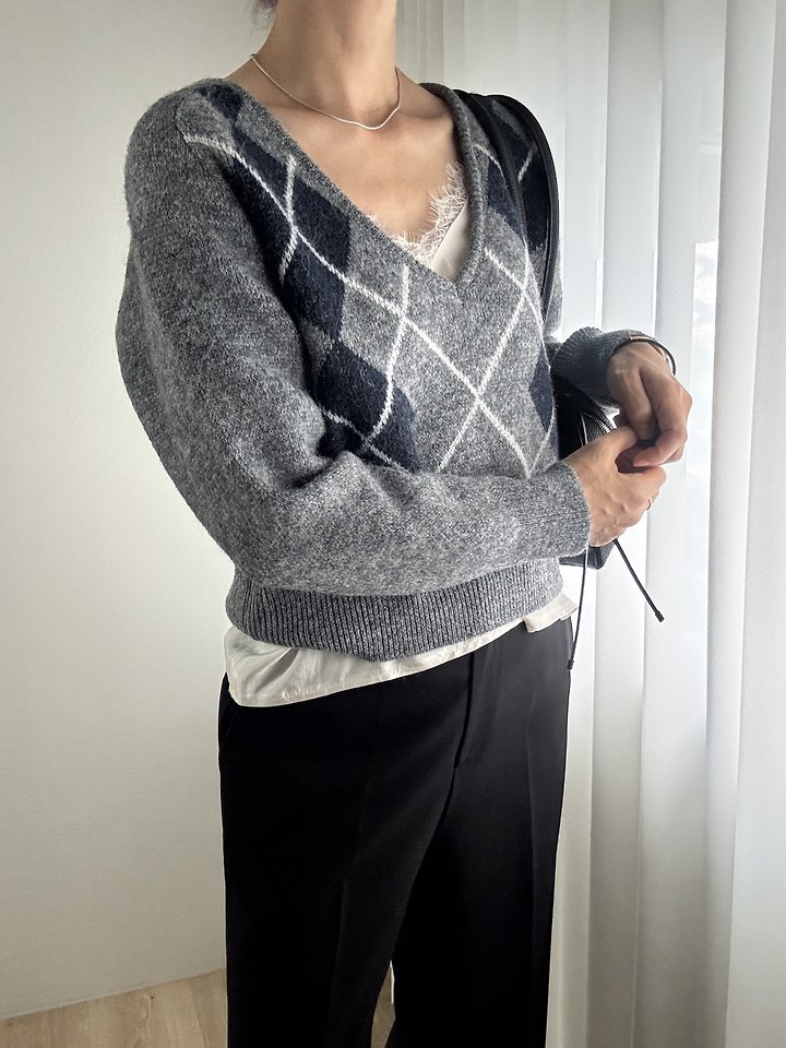 Argyle Rib Knit by Most for Women - view 6
