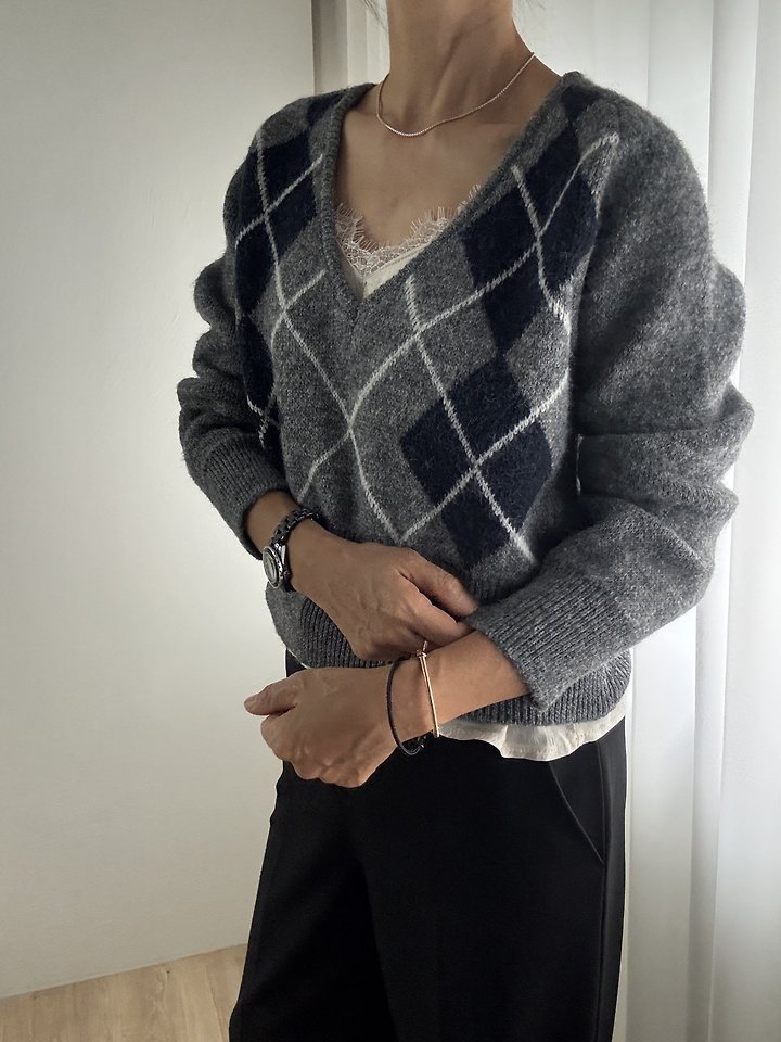 Argyle Rib Knit by Most for Women - view 8