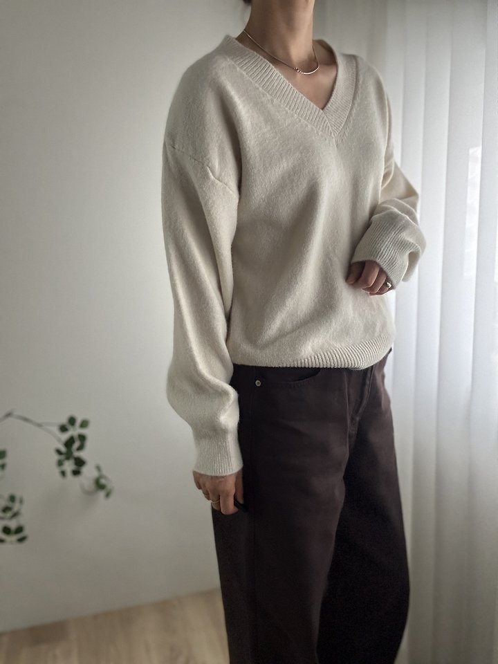 Basil V-neck Knit by Most for Women - view 11