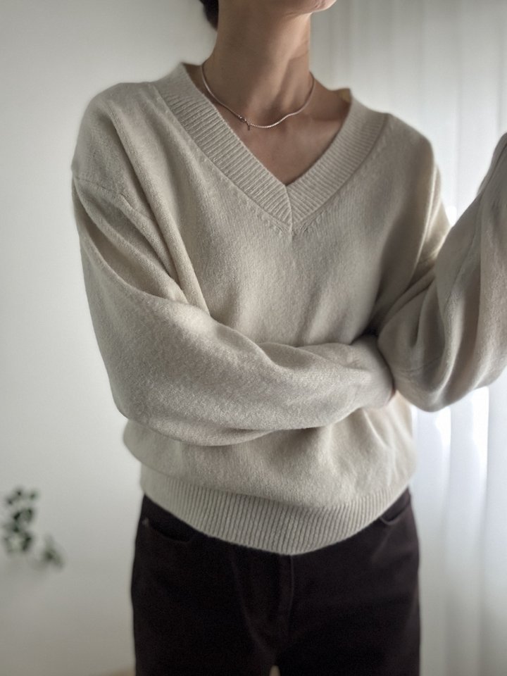 Basil V-neck Knit by Most for Women - view 7