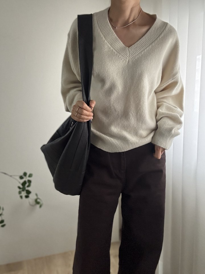Basil V-neck Knit by Most for Women - view 9