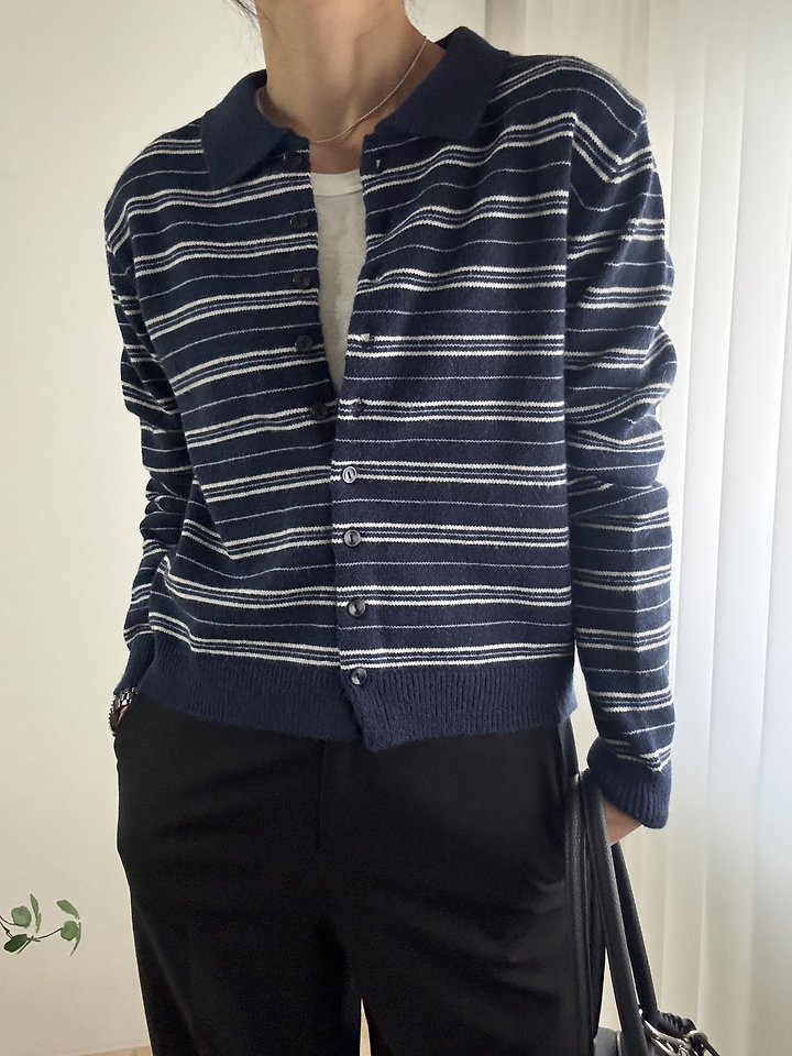 Rise Collar Cardigan by Most for Women - view 2