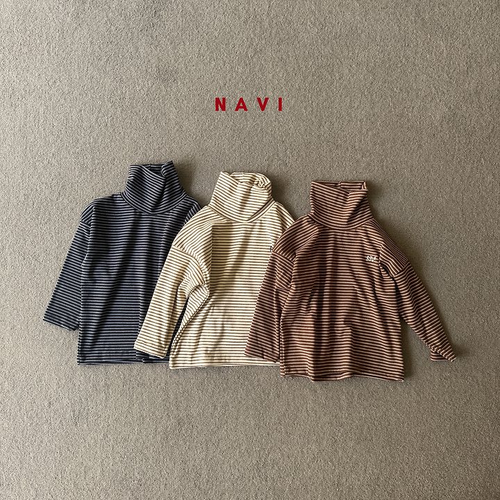 Ribbon Mock Neck Tee by Navi for Child - view 1