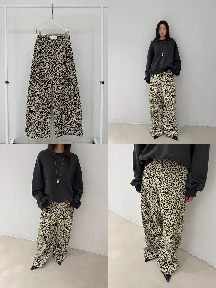 Leopard Denim Pants by Neroli36 for Women - view 2