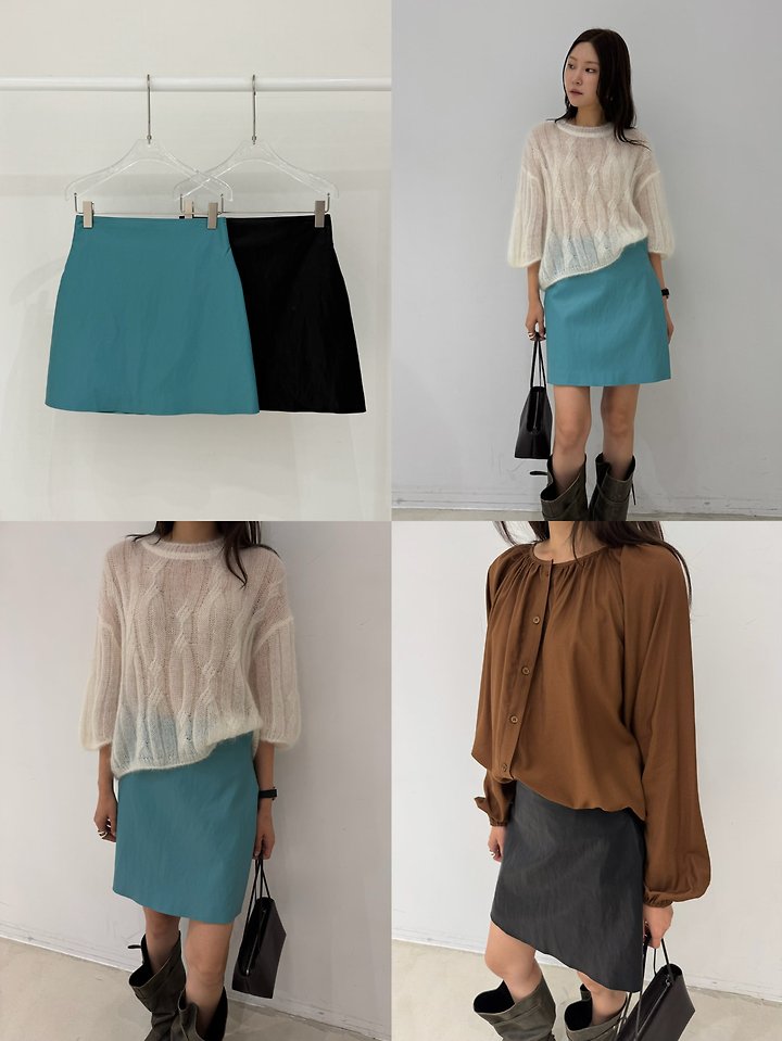 H Tint Leather Skirt by Neroli36 for Women - view 3