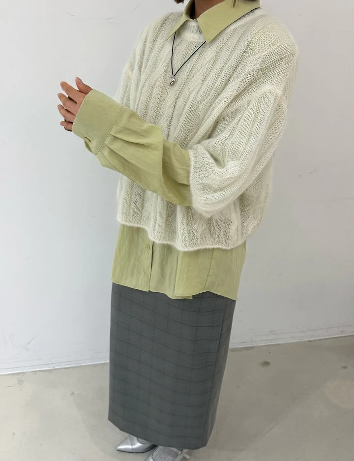 M Cable Mohair Knit by Neroli36 for Women - view 4