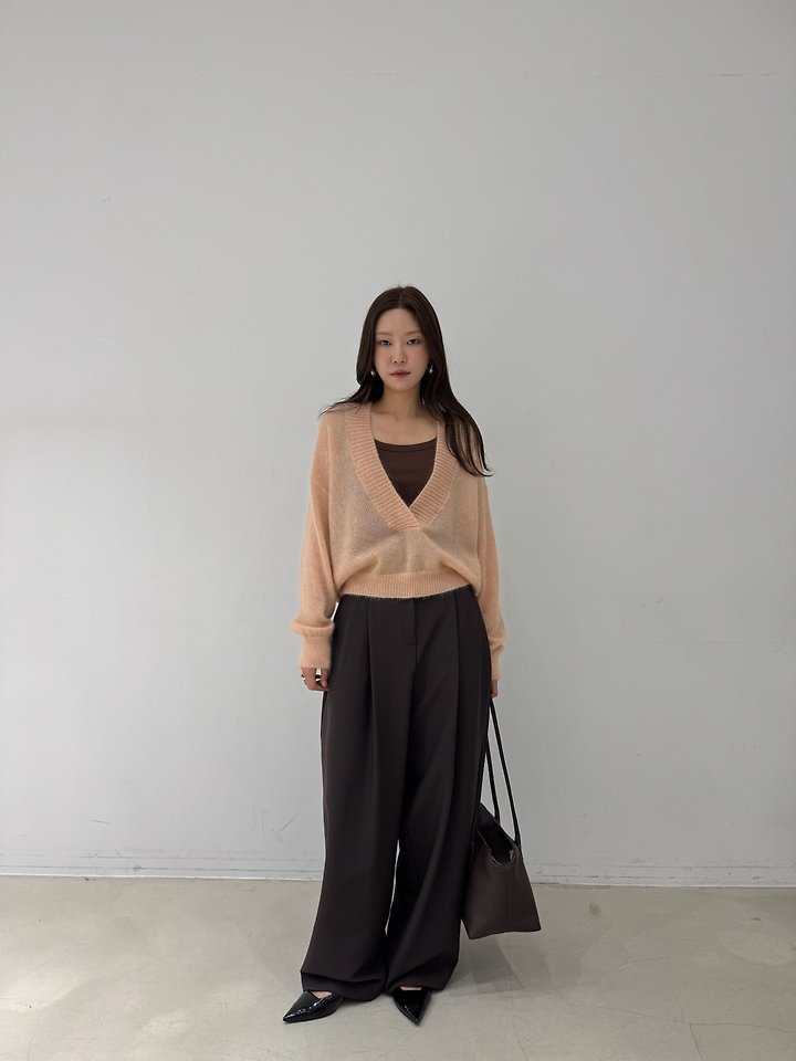 M Deep V-Neck Knit by Neroli36 for Women - view 7