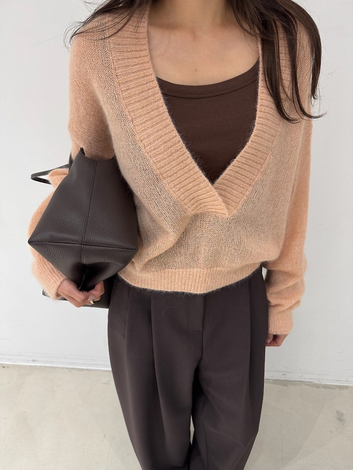 M Deep V-Neck Knit by Neroli36 for Women - view 9