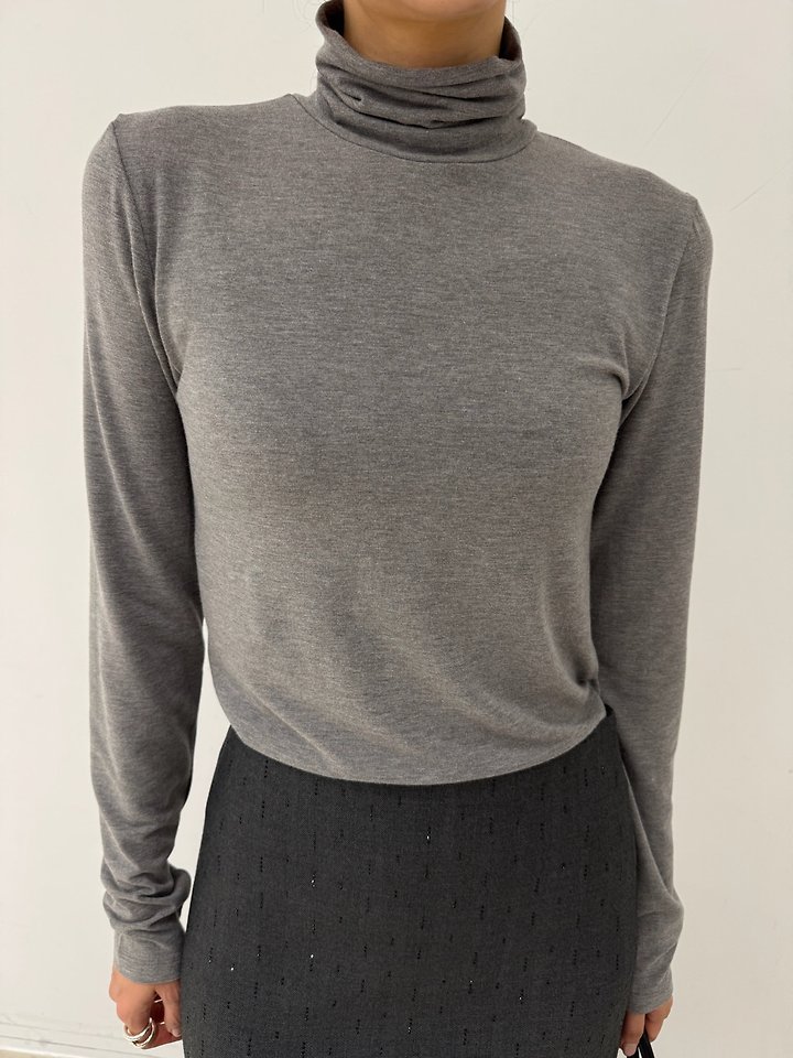 Touch Turtleneck Tee by Neroli36 for Women - view 4