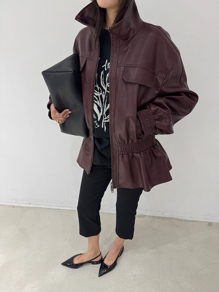 M Half Faux Leather Jacket by Neroli36 for Women - view 3