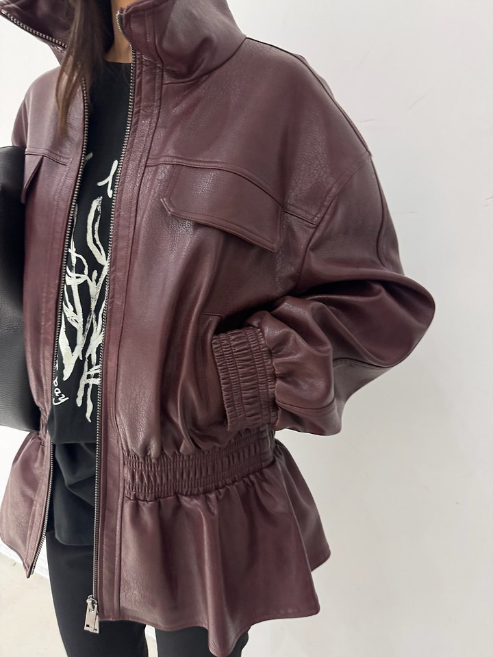 M Half Faux Leather Jacket by Neroli36 for Women - view 4