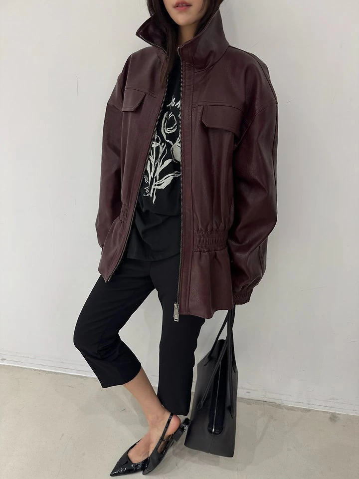 M Half Faux Leather Jacket by Neroli36 for Women - view 5