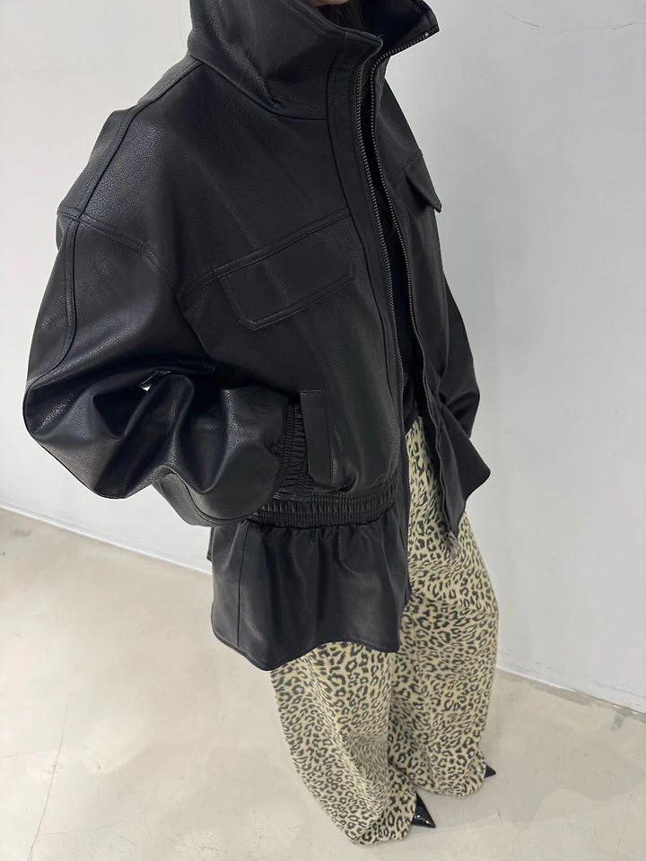 M Half Faux Leather Jacket by Neroli36 for Women - view 6