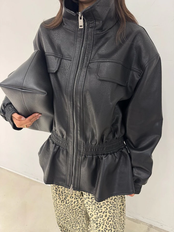 M Half Faux Leather Jacket by Neroli36 for Women - view 7