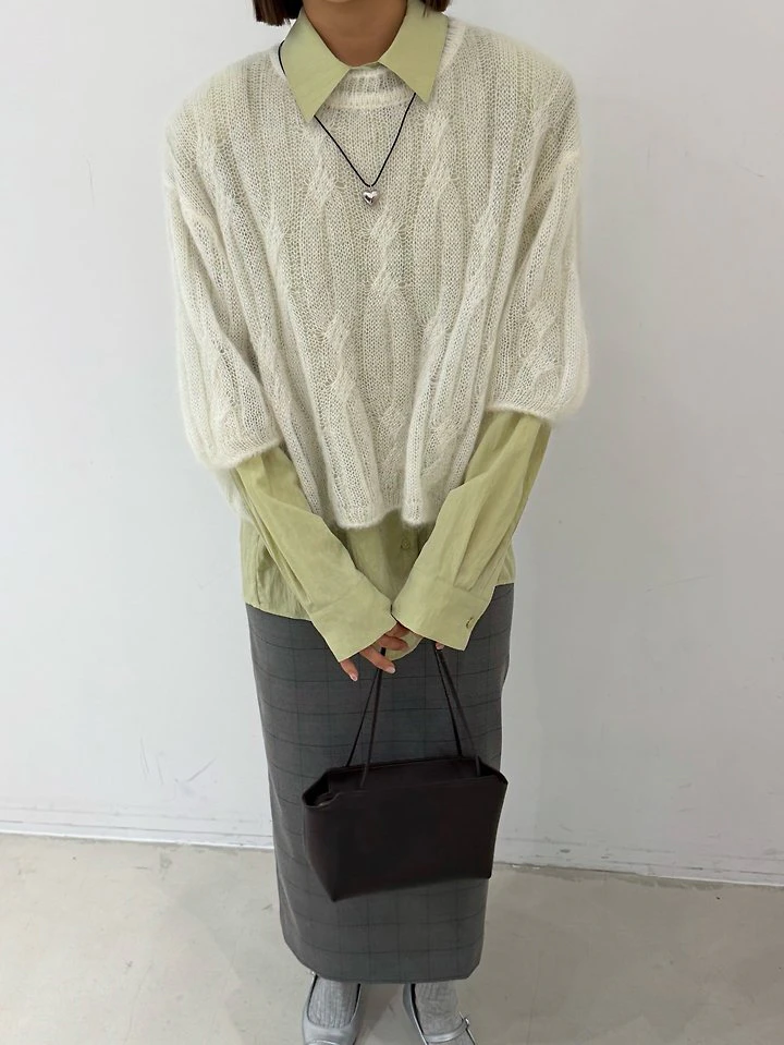 M Cable Mohair Knit by Neroli36 for Women - view 5