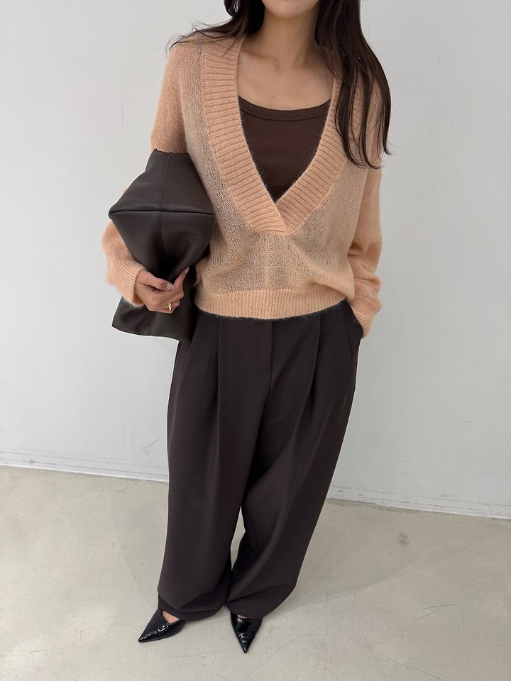 M Deep V-Neck Knit by Neroli36 for Women - view 8