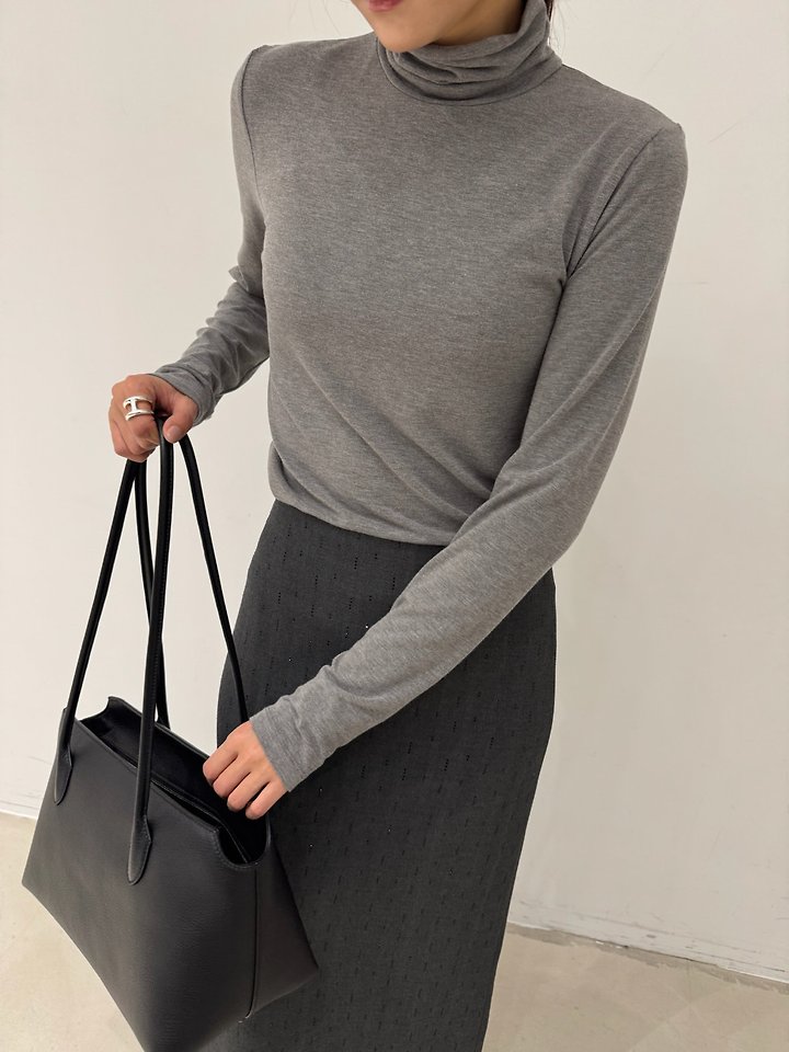 Touch Turtleneck Tee by Neroli36 for Women - view 3