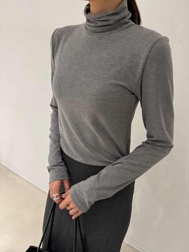 Touch Turtleneck Tee by Neroli36 for Women - view 5