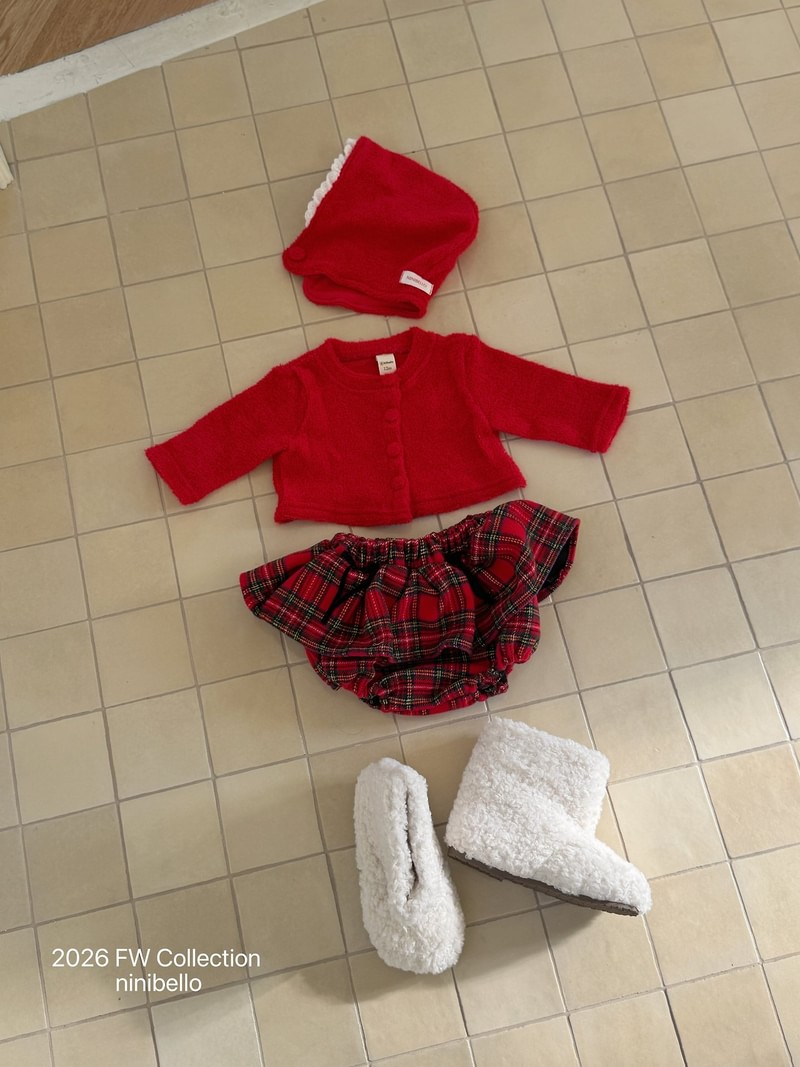 Merry Check Bloomer by Ninibello for Baby - view 8