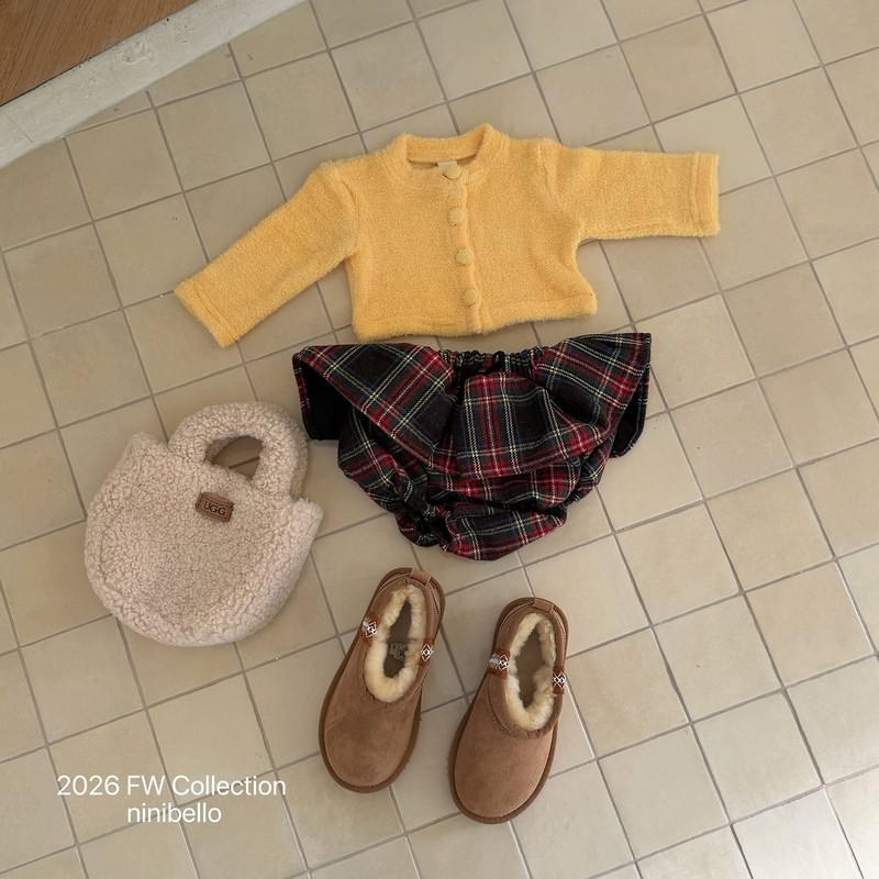 Merry Check Bloomer by Ninibello for Baby - view 9