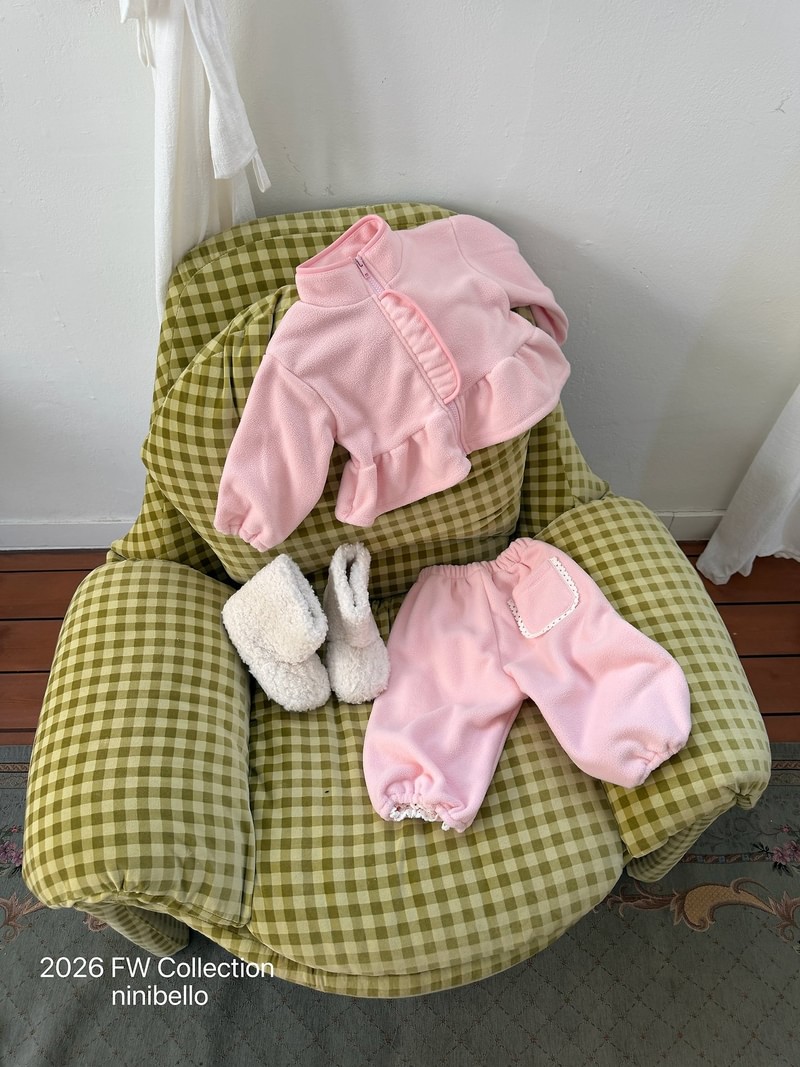 Marshmallow Lace Jogger Pants by Ninibello for Baby - view 10