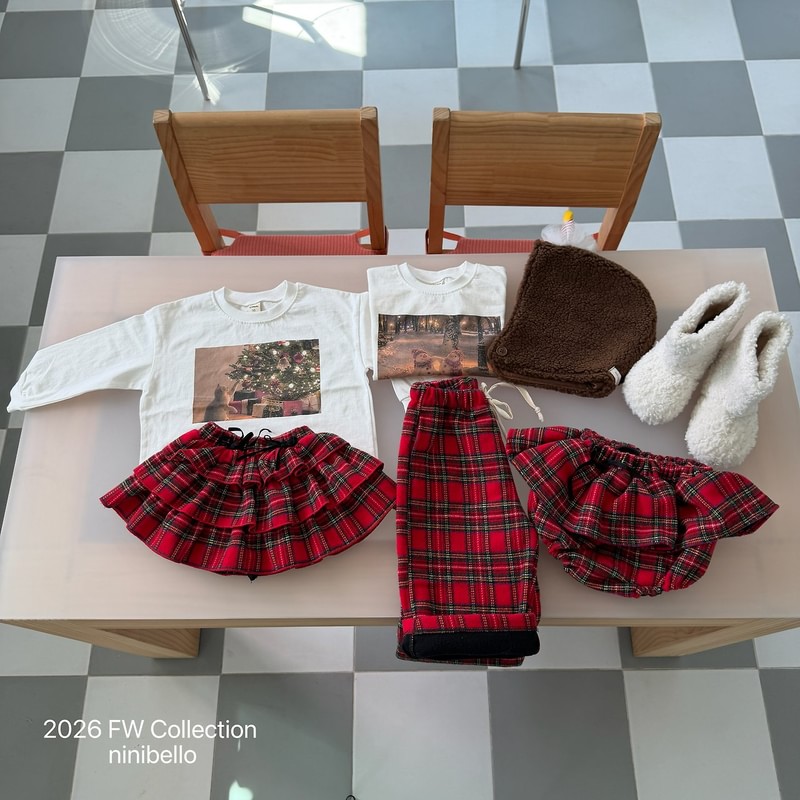 Merry Check Bloomer by Ninibello for Baby - view 11
