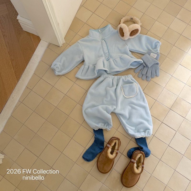 Marshmallow Frill Zip-up by Ninibello for Baby - view 12