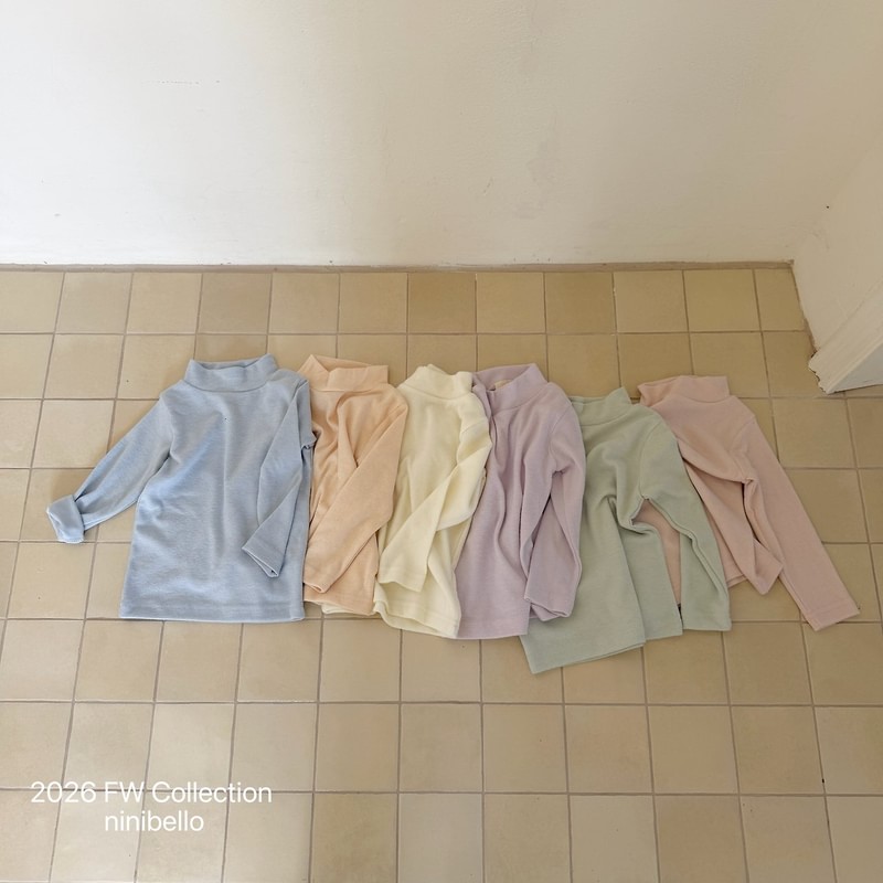 Powder Turtleneck Tee by Ninibello for Baby - view 4