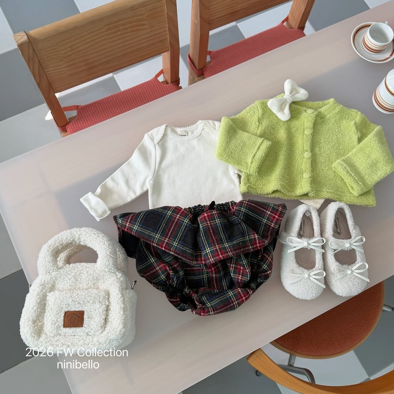 Merry Check Bloomer by Ninibello for Baby - view 5