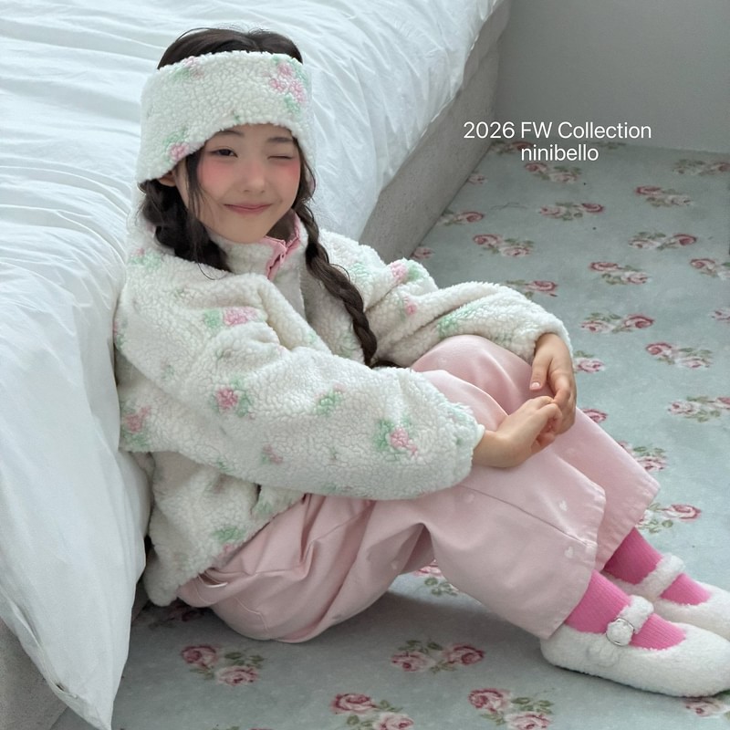 Milk Heart Embroidery Pants by Ninibello for Child - view 12