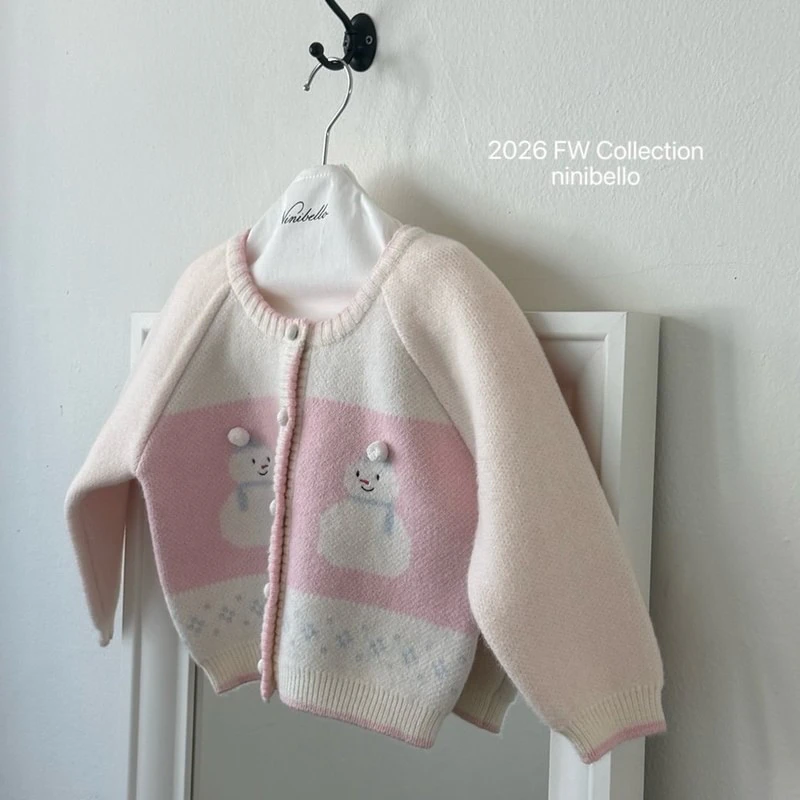 Snowman Knit Cardigan by Ninibello for Child - view 8