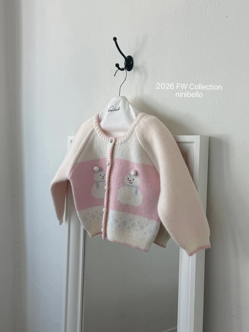 Snowman Knit Cardigan by Ninibello for Child - view 9
