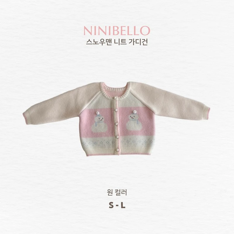 Snowman Knit Cardigan by Ninibello for Child - view 10