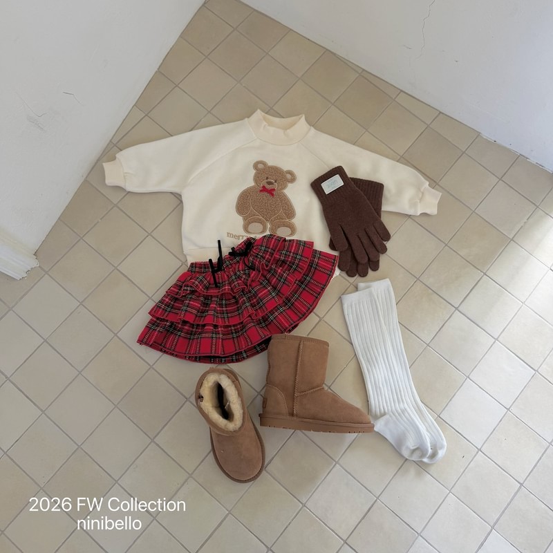Teddy Bear Raglan Sweatshirt by Ninibello for Child - view 5