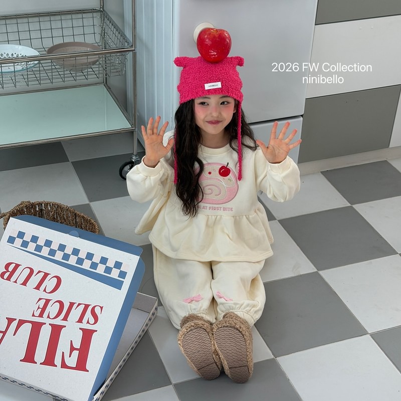 Roll Cake Frill Sweatshirt by Ninibello for Child - view 11
