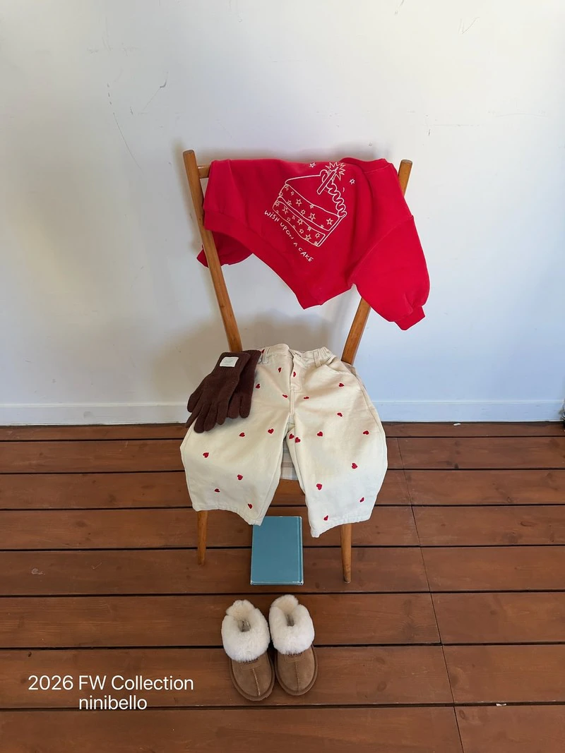Milk Heart Embroidery Pants by Ninibello for Child - view 6