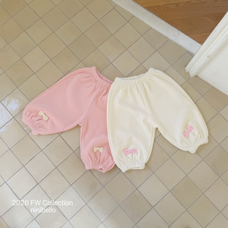 Petit Ribbon Jogger Pants by Ninibello for Child - view 4