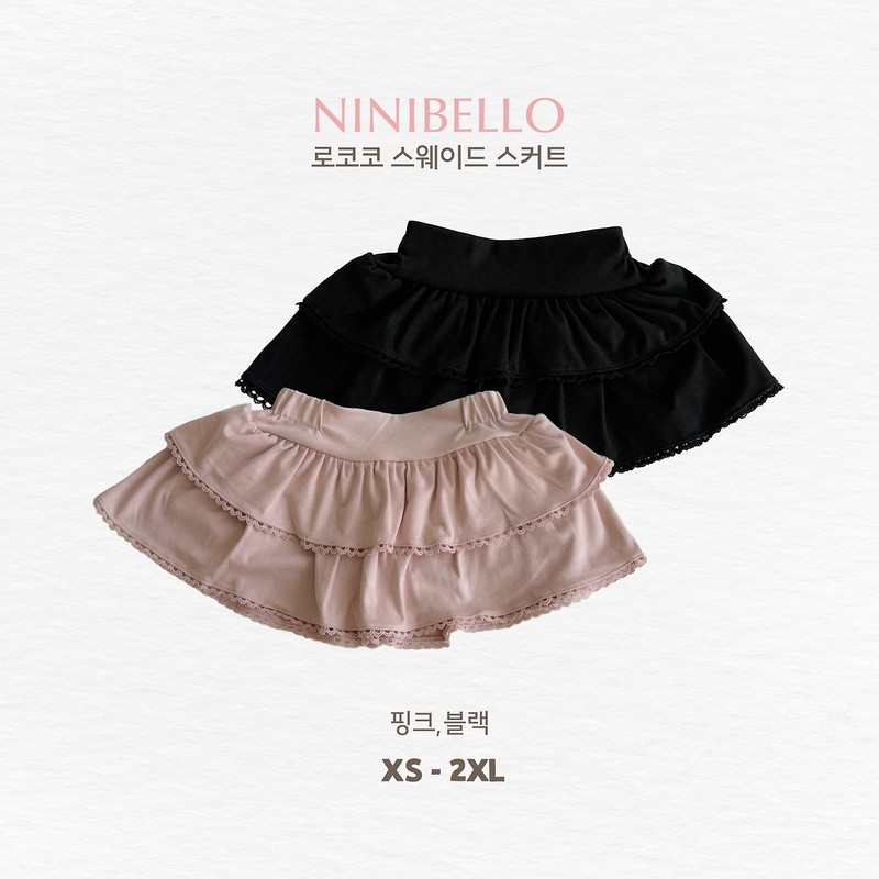 Rococo Suede Skirt by Ninibello for Child - view 1