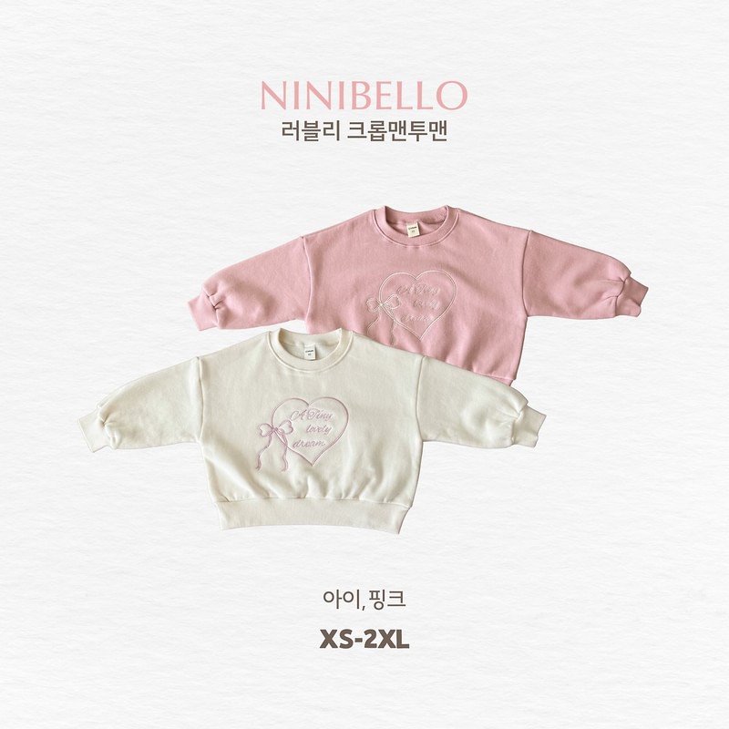Lovely Crop Sweatshirt by Ninibello for Child - view 1