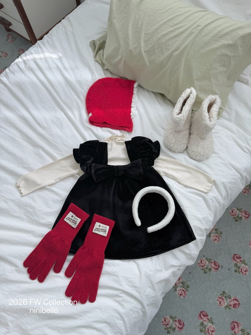 Holiday Velvet Dress by Ninibello for Child - view 8