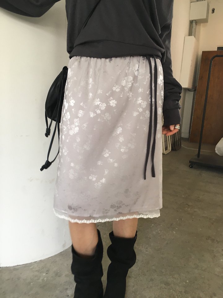 Jacquard Satin Skirt by Ore for Women - view 10