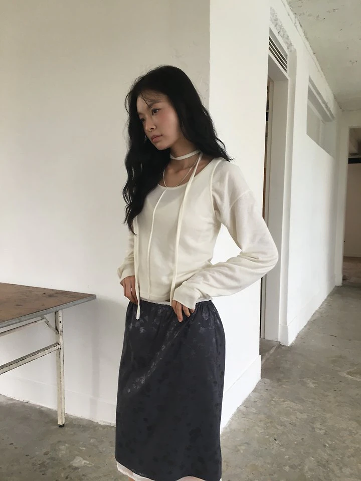 Jacquard Satin Skirt by Ore for Women - view 4
