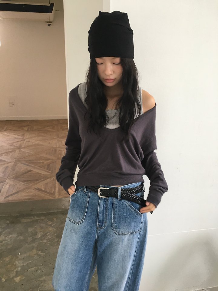 Poe Deep V Knit by Ore for Women - view 1
