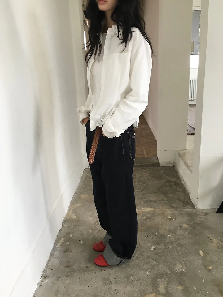 Raw Denim Pocket Pants by Ore for Women - view 4