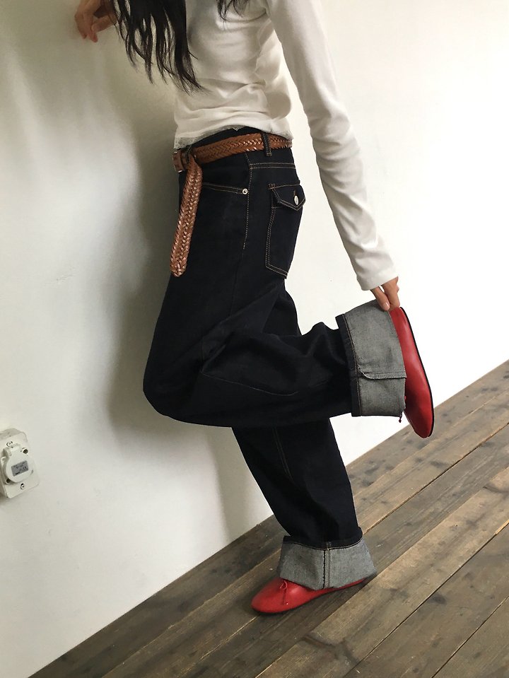 Raw Denim Pocket Pants by Ore for Women - view 9