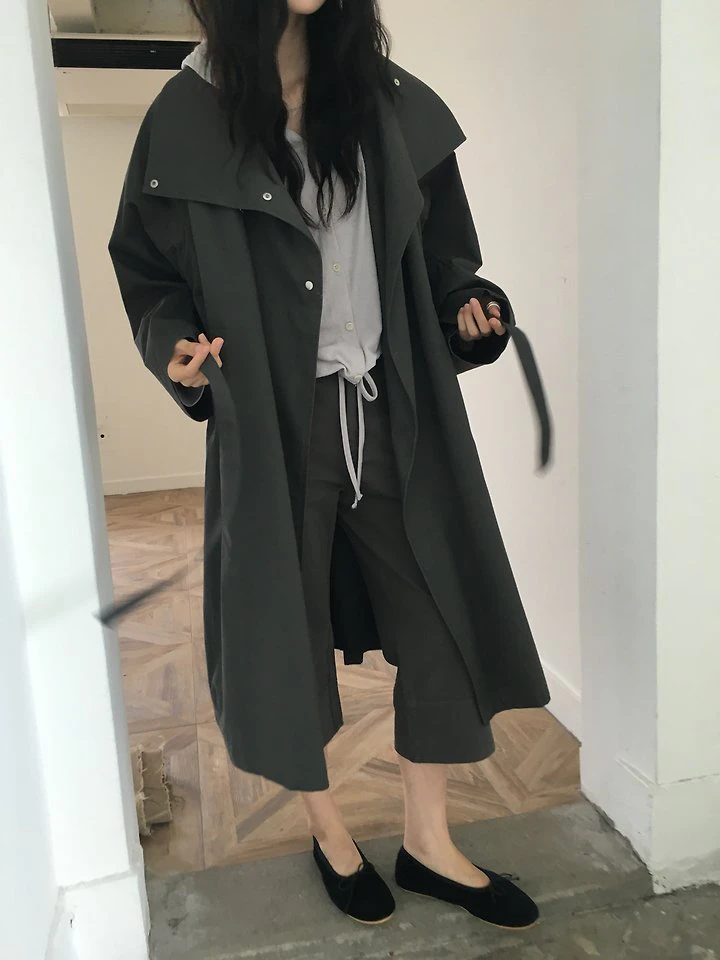 High Neck Trench Coat by Ore for Women - view 3